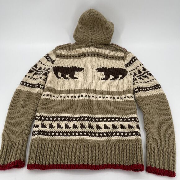 Parajumpers Hooded Cardigan Sweater Womens XS Bear Handknit‎ - Picture 7 of 9